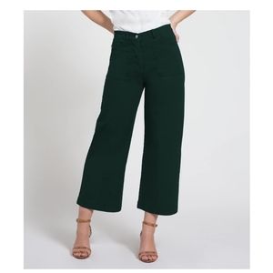 Loup Brooklyn, Simone green wide leg pants